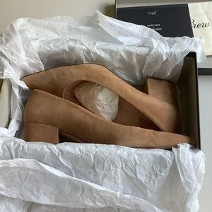 J. Crew Tan Suede Pumps